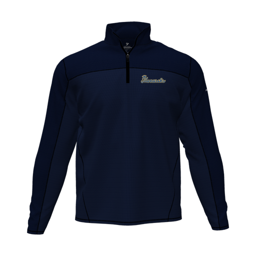 [CUS-DFW-QTRZ-PER-LSL-NVY-AS-LOGO3] Quarter Zip Pullover (Adult S, Navy, Logo 3)