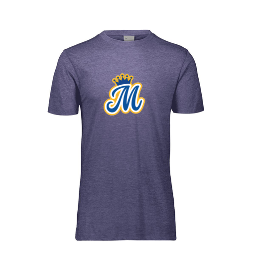[FTSCUBRY-AS-LOGO2] Decker Men's Tri-Blend T-Shirt - Short Sleeve (Adult S, Royal, Logo 2)