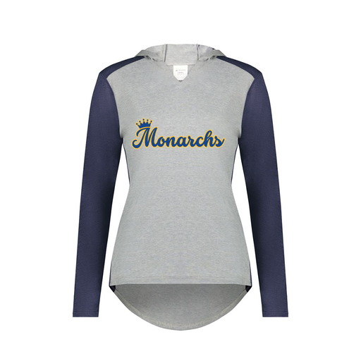 [6902.29V.XS-LOGO3] Ladies Vintage Hoodie (Female Adult XS, Navy, Logo 3)