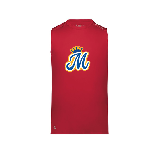 [222593.083.S-LOGO2] Men's CoolDry TankTop (Adult S, Red, Logo 2)