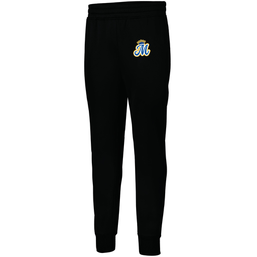 [5566.080.XS-LOGO2] Men's PERFORMANCE FLEECE JOGGER (Adult XS, Black, Logo 2)